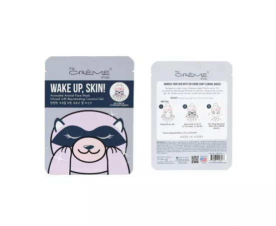 The Creme Shop Wake Up Skin - Raccoon Face Mask