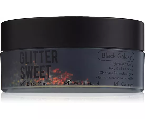 The Crème Shop Glitter Sweet Peel Off Mask Black Galaxy