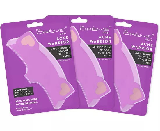 The Crème Shop Acne Warrior Acne Fighting Hydrogel Forehead Patch Kick Acne Right in the Blemish