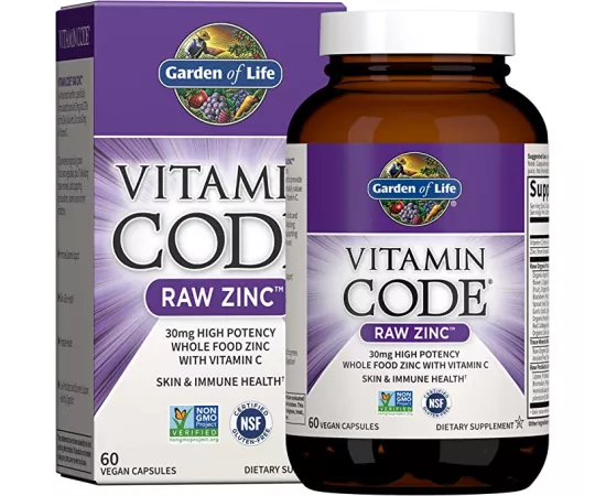 Garden of Life Vitamin Code Raw Zinc 30 Mg Vegetable Capsule 60's