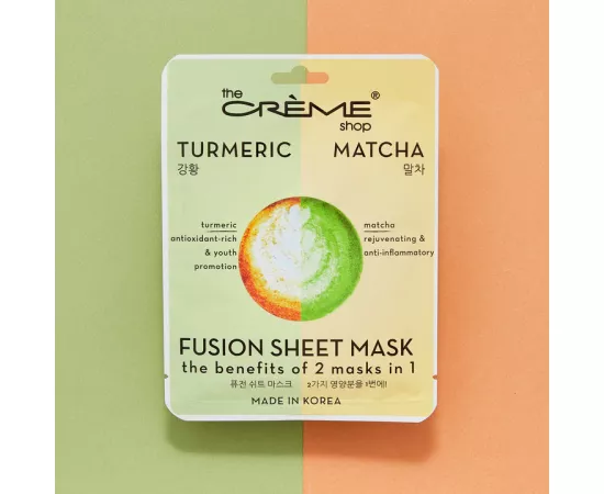 The Crème Shop Turmeric & Matcha Fusion Sheet Mask