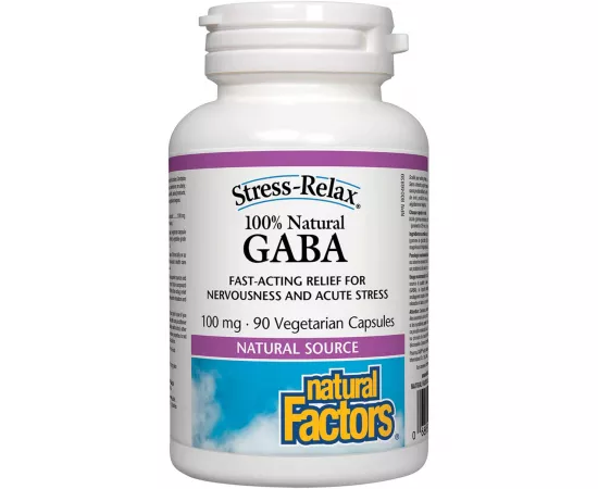Natural Factors GABA 100mg 90 Veggie Capsules