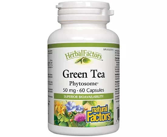 Natural Factors Green Tea Phytosome 50mg 60 Capsules