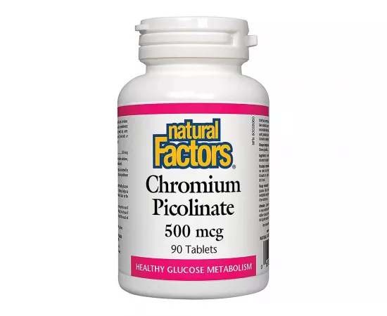 كروميوم بيكولينايت من ناتشورال فاكتورز 500 ميكروجرام - 90 قرص