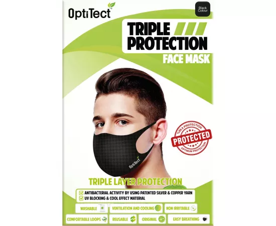 OptiTect Antibacterial Reusable Face Mask M
