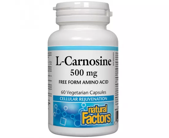Natural Factors L-carnosine 500mg 60 Veggie Capsules
