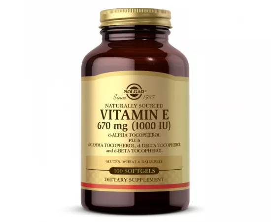 Solgar Vitamin E 670 mg 1000 IU Softgels 100's
