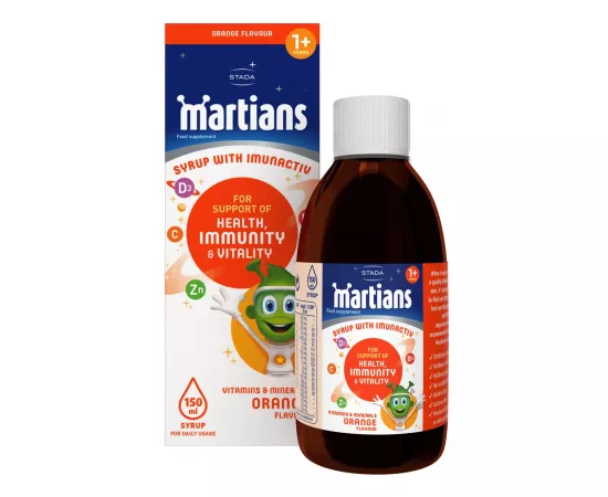 Martians Syrup With Imunactive For Support Of Health, Immunity, & Vitality 150Ml