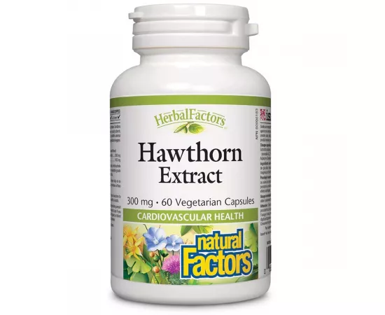 Natural Factors Hawthorn Extract 300mg 60 Veggie Capsules
