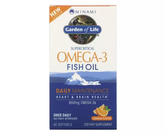 Garden of Life Minami Omega-3 Fish Oil 850 Mg Once Daily 60's