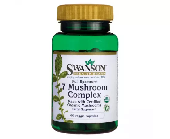 Swanson Full Spectrum 7 Mushroom Complex 60 Veggie Capsules