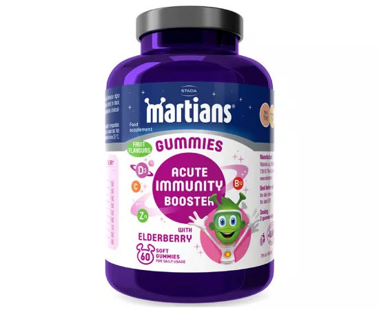 Martians Gummies Acute Immune Booster With Elderberry 60's