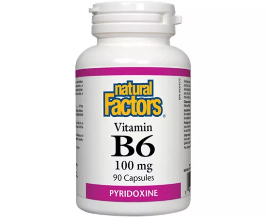 Natural Factors B6 Pyridoxine 100 mg 90 Capsules