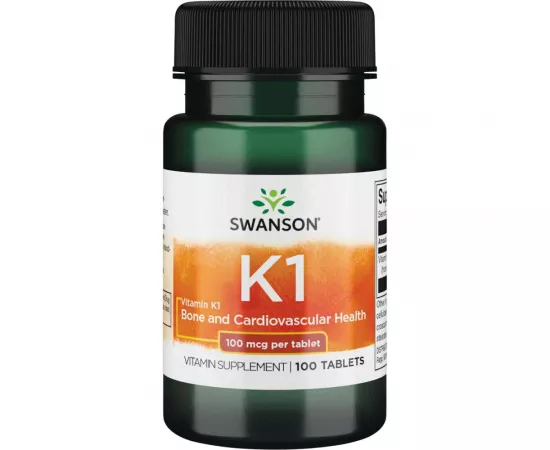 Swanson Vitamin K1 100 mcg 100 Tablets