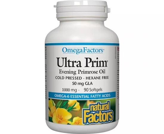 Natural Factors Ultra Prim Evening Primrose Oil 1000 mg 90 Softgels