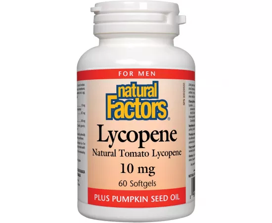 Natural Factors Lycopene 10mg 60 Softgels