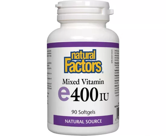 Natural Factors Mixed Vitamin E 400 IU 90 Softgels