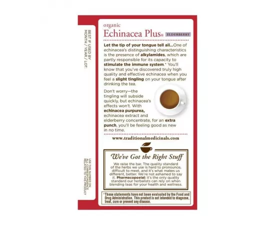 Traditional Medicinals Echinacea Plus Elderberry 16 Tea Bags