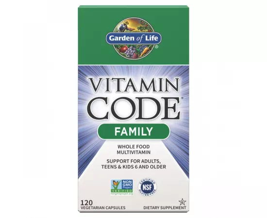 Garden Of Life Vitamin Code Family Multivitamin Vegetarian Capsules 120's