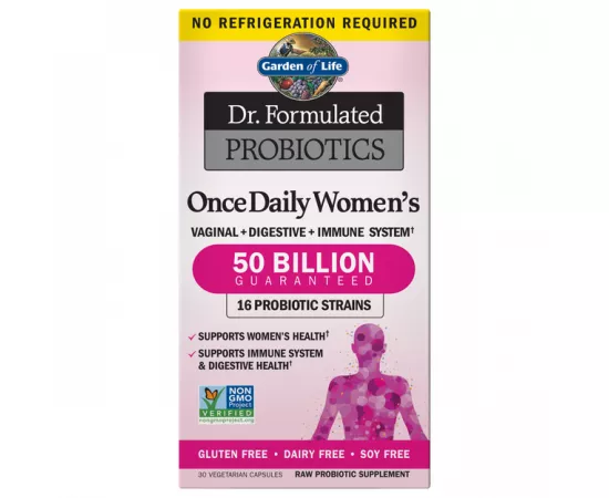  البروبيوتيك -مرة واحدة يوميا- للنساء من جاردن أوف لايف دكتور فورميولاتيد 30