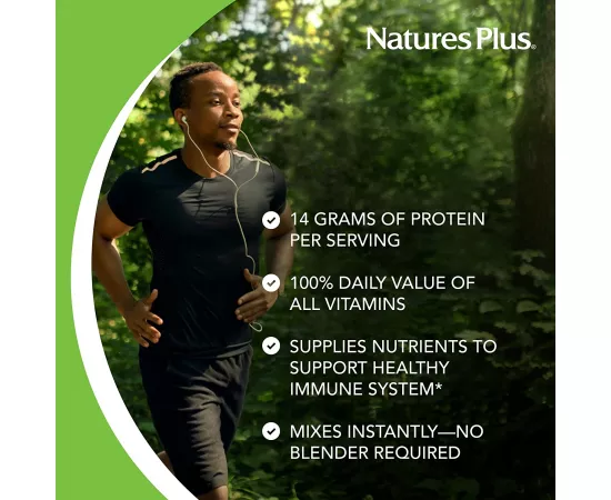 Natures Plus Spiru-Tein High Protein Energy Meal Vanilla 1.2 lbs (544 gm)