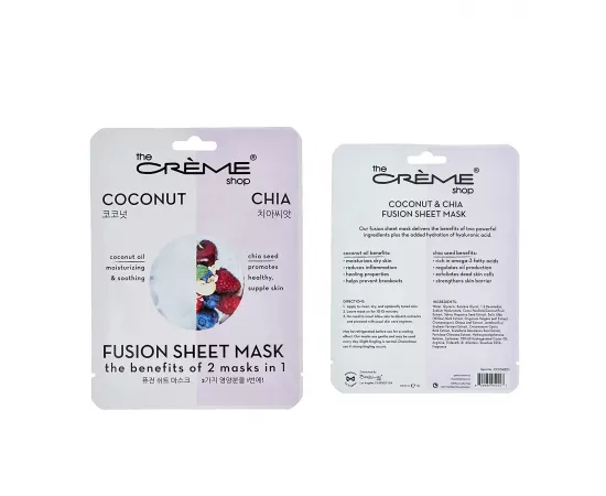 The Crème Shop Coconut Chia 2 in 1 Infusion Mask 25g