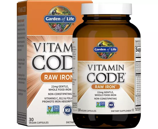 Garden of Life Vitamin Code Iron Capsules 30's