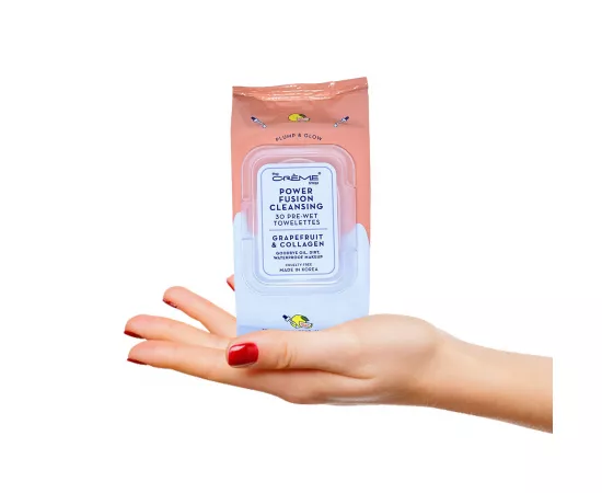 The Crème Shop Power Fusion Cleansing Towelettes Grapefruit  Collagen