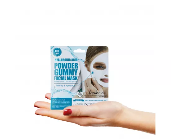 Look At Me 1Pc Powder Gummy Facial Mask (Hyaluronic Acid)