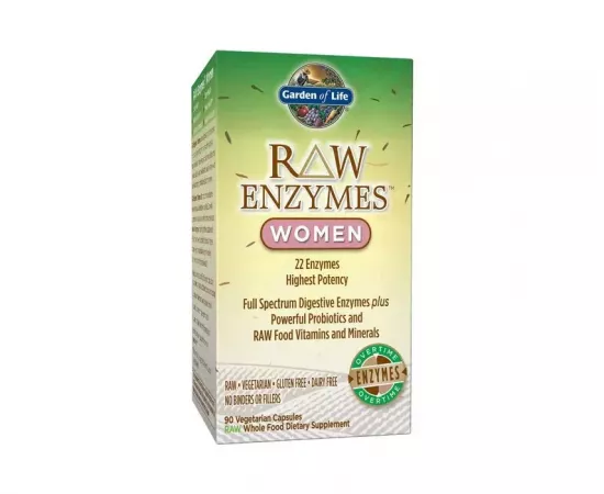 Garden of Life Raw Enzymes Women Vegetarian Capsules 90's