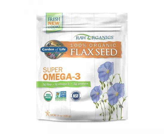 Garden of Life Raw Organics Ground Flax Seeds 14 oz (396 g)