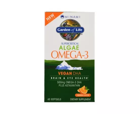 Garden Of Life Minami Algae Omega-3 Vegan DHA Brain & Eye Support Softgel 60's