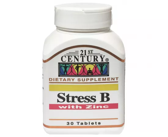 21st Century - Stress B With Zinc 30 Tablets