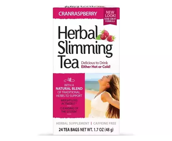 21st Century Herbal Slimming Cranraspberry Tea 24 Tea Bags