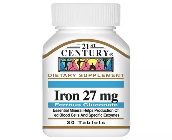 21st Century - Iron 27 Mg Ferrous Gluconate 30 Tablets