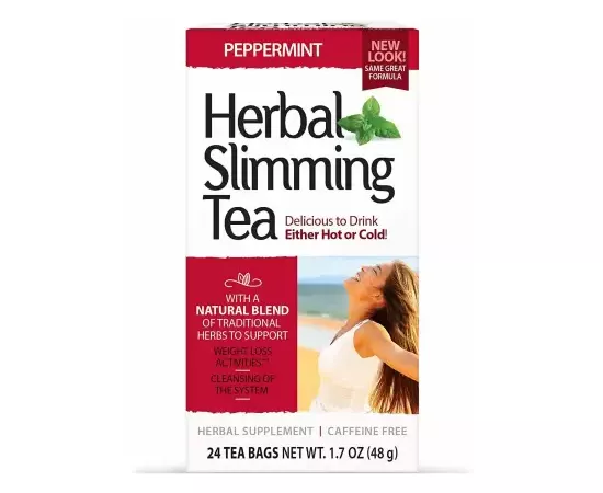 21st Century, Herbal Slimming Tea, Green Tea, 24 Tea Bags, 1.7 oz (48 g)