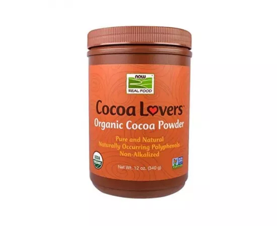 Now Foods, Real Foods Cocoa Lovers Organic Cocoa Power, 12oz (340g)