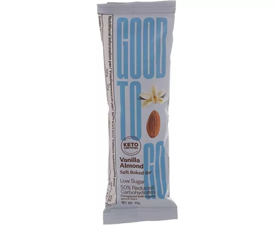 Good To Go Soft Backed Vanilla Almond Keto Bar 40 grams