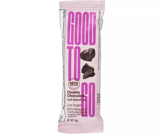 Good To Go Soft Backed Double Chocolate Keto Bar 40 grams