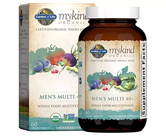 Garden of Life MyKind Organics Multi-Vitamin For Men 40+ Vegan Tablets 60's