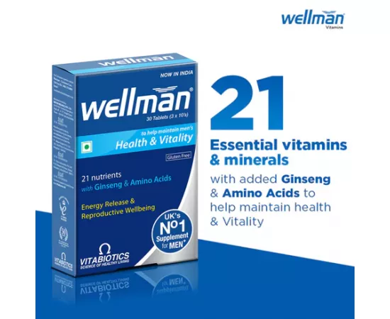 Vitabiotics Wellman 30 Tablets