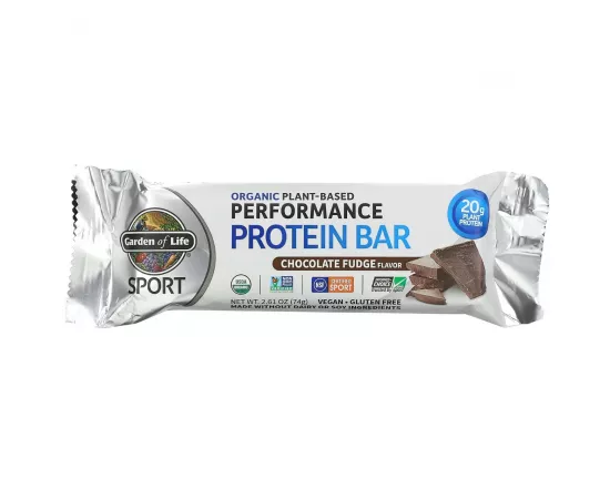 Garden of Life Sport Organic Plant-Based Performance Protein Bar Chocolate Fudge 12 Bars (888g)