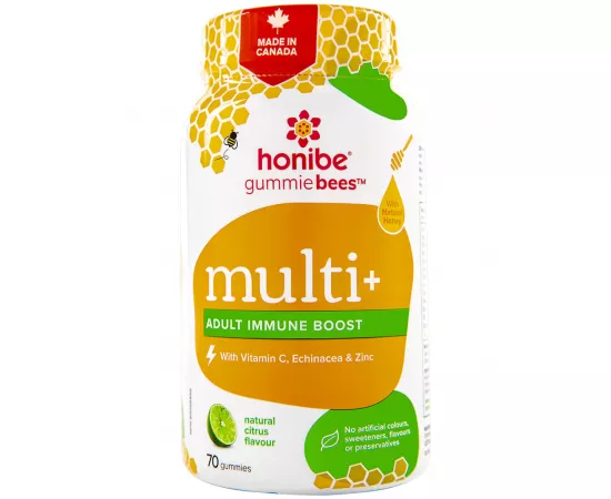 Honibe Multi+ Adults Immune Support Honey Gummies 60's