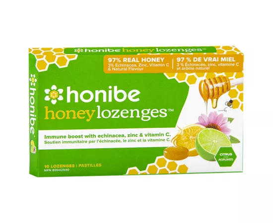 Honibe Honey Lozenges Immune Boost 10 Lozenges Pastilles