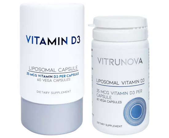 Vitrunova Vitamin D3 liposomal Capsule 60 Vega Capsules