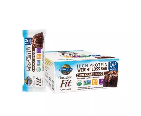 Garden Of Life Organic Fit Weight Loss Bar Chocolate Fudge 55 gm 12 Bars