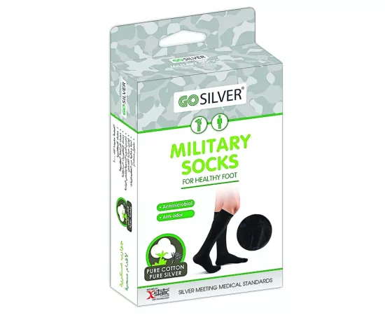 Go Silver Military Socks Size 43/46