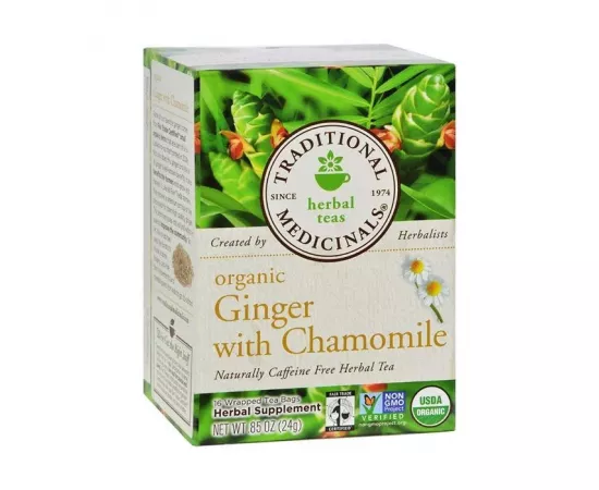 Traditional Medicinals Golden Ginger With Chamomile Tea Bags 16's(24g)
