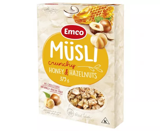 Emco Crunchy Musli With Honey And Hazelnuts 375 grams