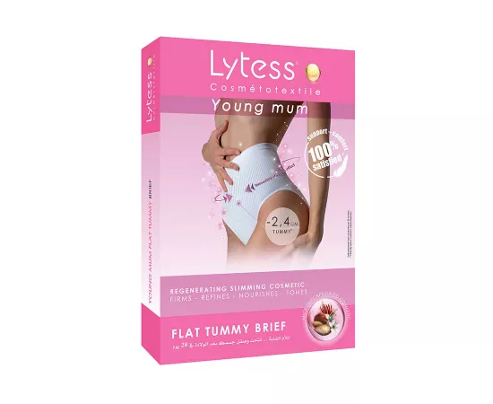 Lytess  Young Mum Flat Tummy brief  White Medium